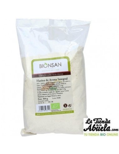 Harina de avena integral bio 500gr...