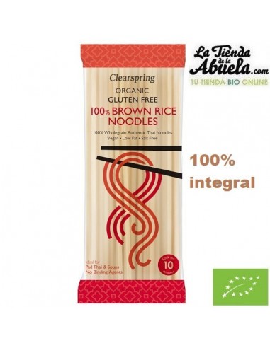 Tallarines de arroz integral bio...