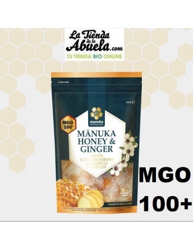 Caramelos de manuka jengibre mgo 100+...