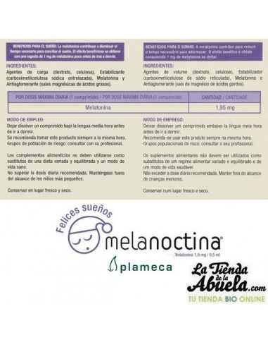 Melanoctina 60 comprimidos Plameca