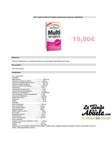 Multivitaminas Mujer Jameison
