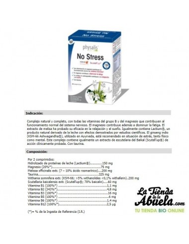 No Stress 30 comprimidos Physaliys