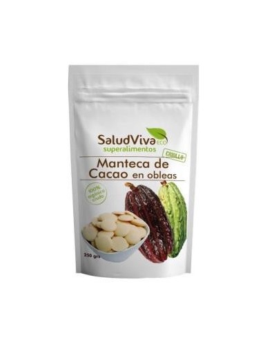 Manteca de cacao en obleas bio Salud...