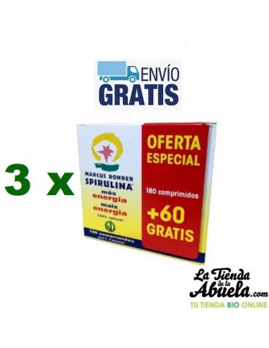 3 x SPIRULINA 180 + 60comp. MARCUS...