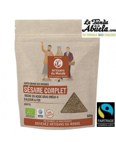 Sésamo crudo bio 500gr Comercio Justo...