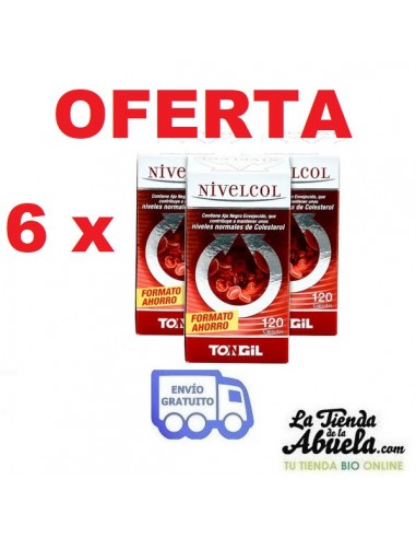 6 x NIVELCOL 120 cápsulas Tongil