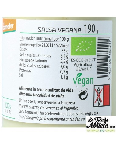 Veganesa bio Cal Valls