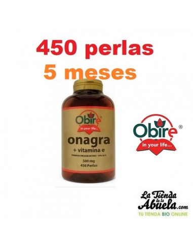 Aceite de Onagra 500mg 450 perlas Obire