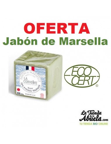 Jabón en Pastilla Marsella Oliva Cubo...