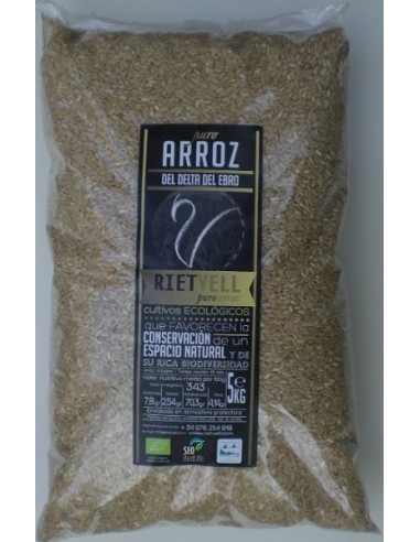 Arroz integral bio Delta del Ebro 5kg...