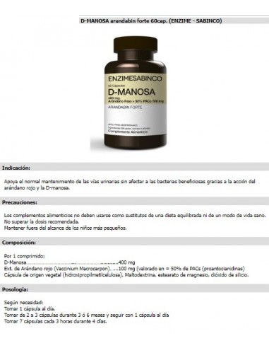 D-MANOSA arandabin forte 60 caps...