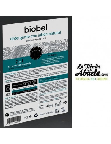 Detergente lavadora bio 25 litros...