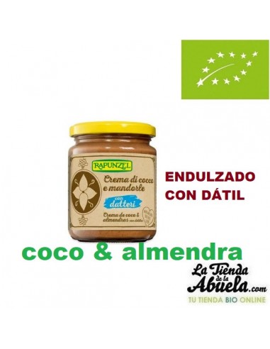 Crema de coco almendra y datil bio...
