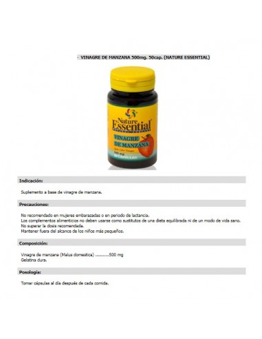Capsulas de vinagre de manzana