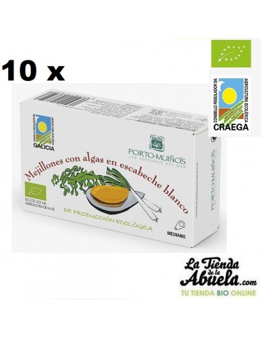 10 x Mejillones en escabeche bio...