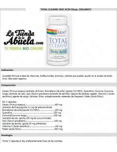 TOTAL CLEANSE URIC ACID 60...