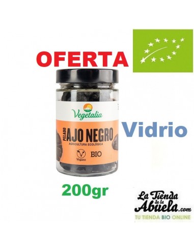 Ajo negro pelado bio 200gr Vegetalia