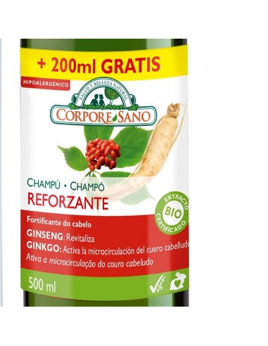 Champu Reforzante bio 300ml+200ml...