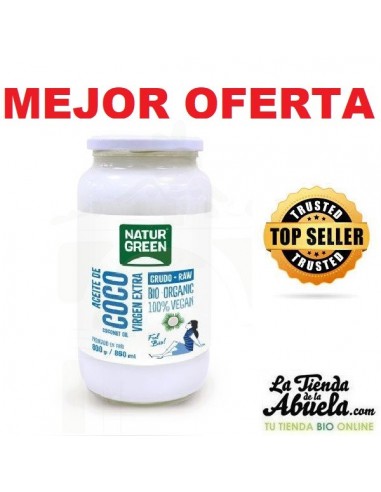 Aceite de coco virgen bio 800 g...