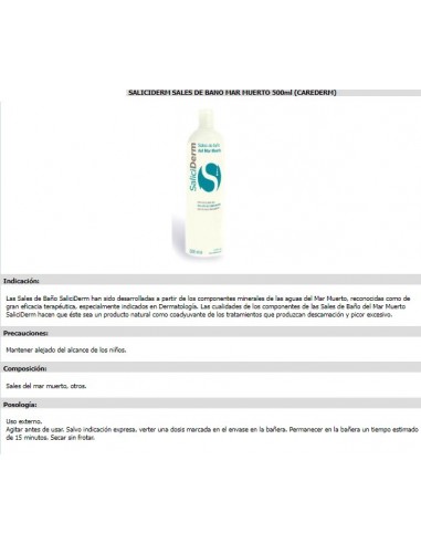 SALES DE BAÑO MAR MUERTO 500ml