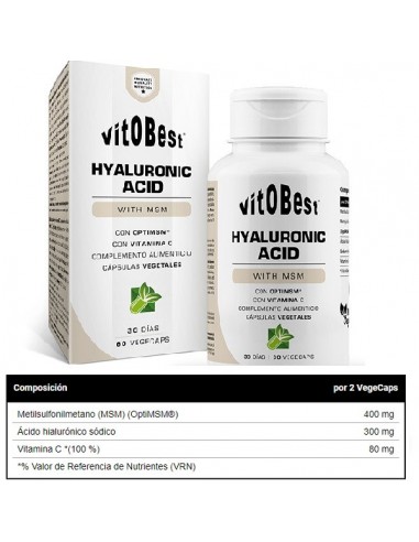 ACIDO HIALURONICO  MSM 60 caps VITOBEST