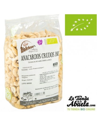 Anacardos crudos bio 1kg BioArtesa