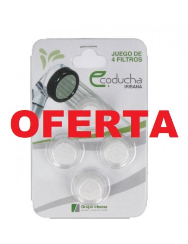 FILTROS ECODUCHA blister 4 unid....