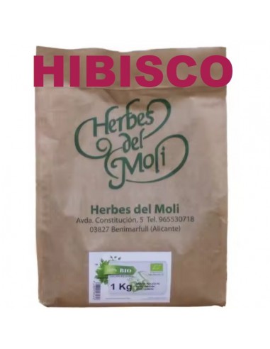Hibisco flores bio 1kg Herbes del Moli