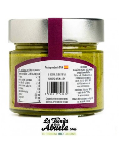 Crema de pistacho bio Mana 150gr
