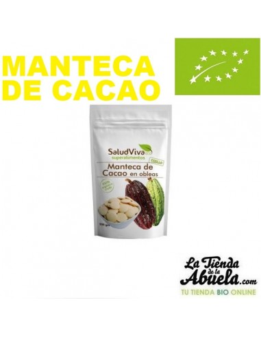 Manteca de cacao en obleas bio Salud...