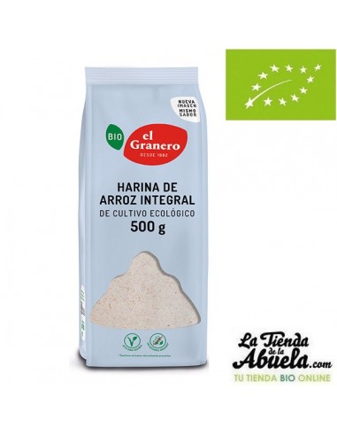 Harina de arroz integral bio 500gr El...