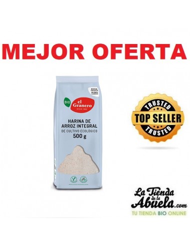 Harina de arroz integral bio 500gr El...