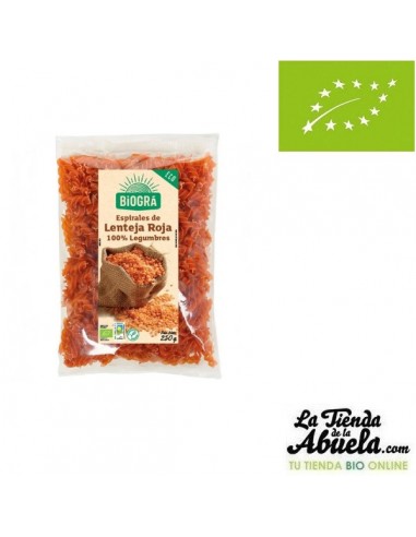 Espirales de lentejas rojas bio 250gr...