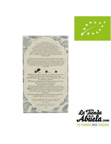 Té blanco bio 20 bolsitas Artemis Bio