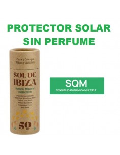 Protector solar sin perfume...