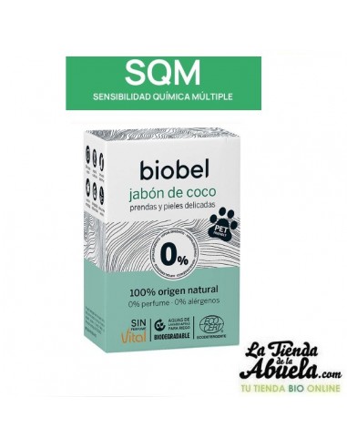 Jabon sin perfume pastilla Biobel 240 gr