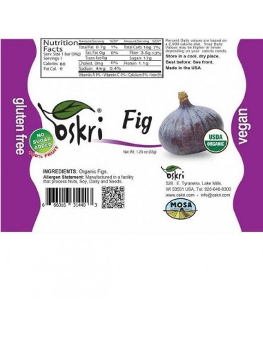 Barrita higos bio Oskri 35g