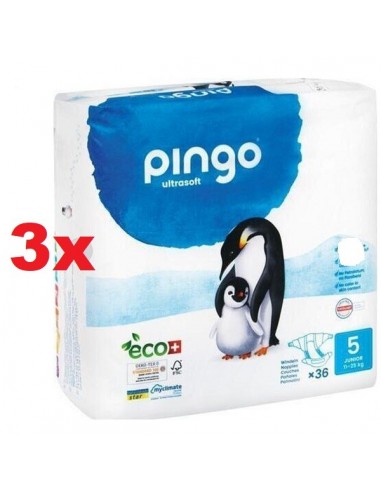 3 x Pañal ecológico talla 5 Pingo