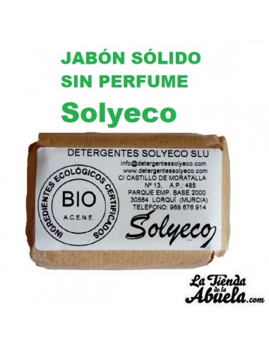 Jabón sólido sin perfume Solyeco