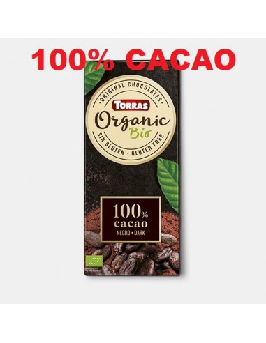 Tableta de CACAO 100% bio 100 gr Torras