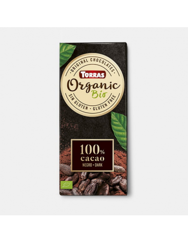Tableta de CACAO 100% bio 100 gr Torras