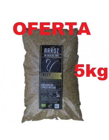 Arroz integral bio Delta del Ebro 5kg...