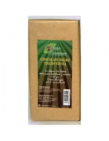 Chocolate negro con stevia  100gr...