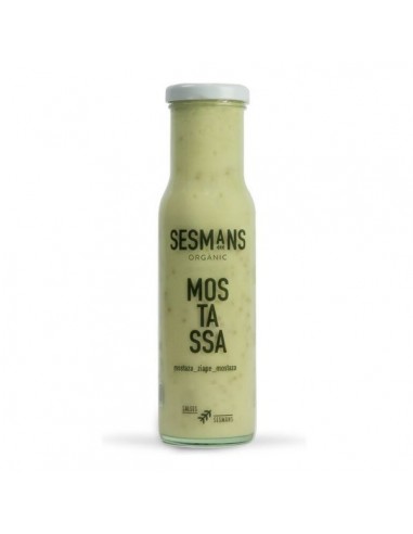 6 x Salsa mostaza bio 240gr Sesmans
